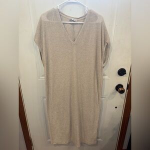 Zara Sparkling Beige Knit Dress